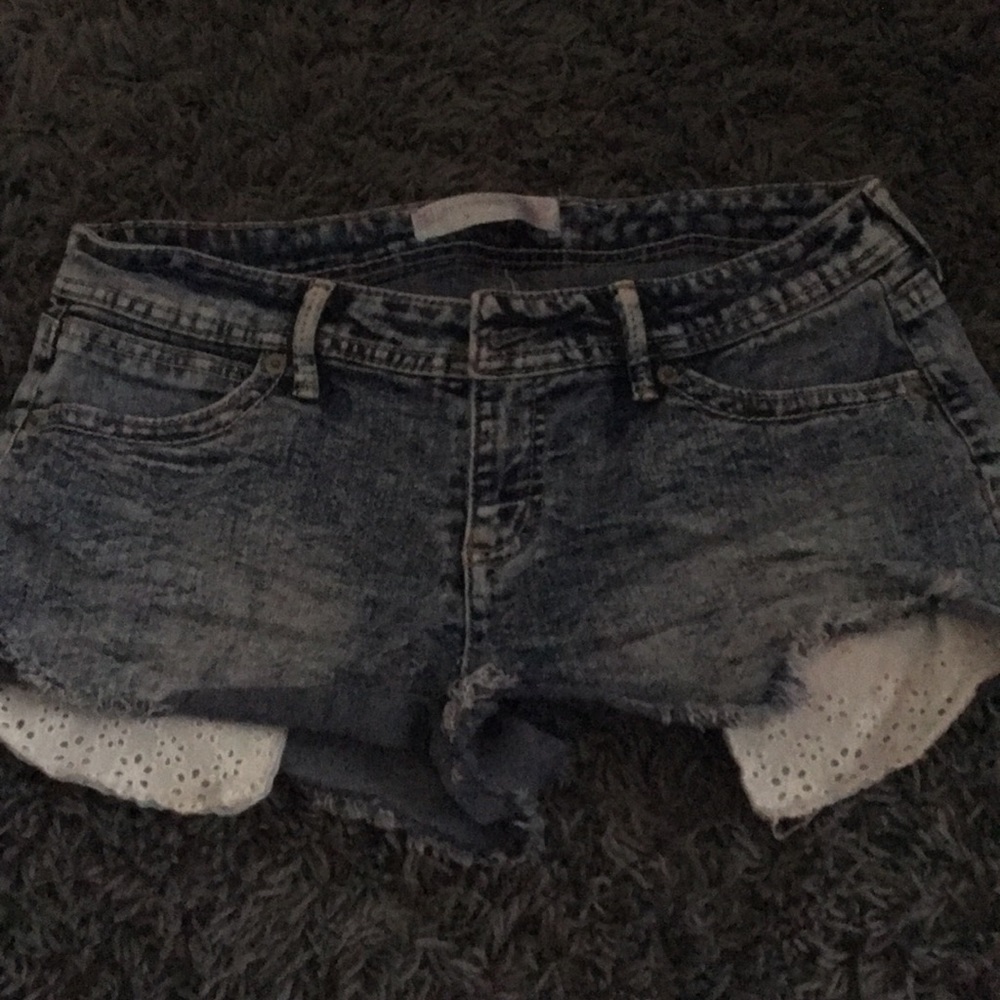 Navy Small Jean Shorts
